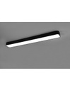 Lampada Da Soffitto Bacchetta Rettangolare Asterion Led 37w Nero Trio Lighting
