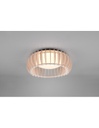 Lampada Da Soffitto Legno Naturale Led Dimmer Monte Ø40 cm Trio Lighting