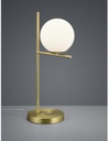 Lampada Da Tavolo Sfera Vetro Bianco Ottone 1xE14 Pure Trio Lighting