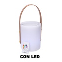 Lampada Led in plastica ricaricabile multicolor con musica cm20 h
