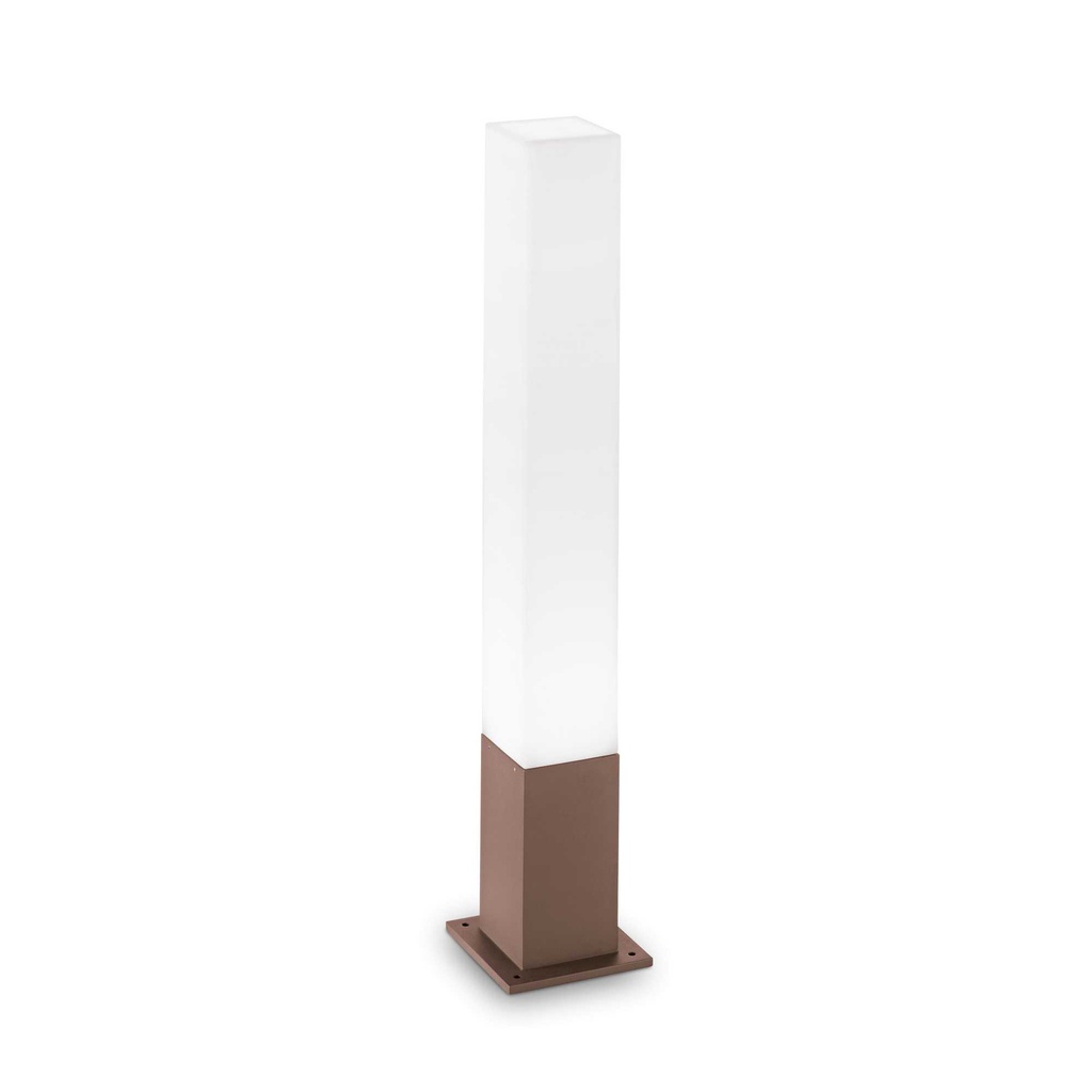 Lampada da terra EDO Outdoor, quadrata, L 150 x H 790 x P 150 mm, colore coffee
