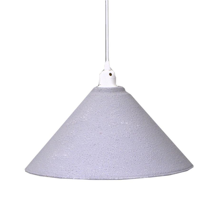 Lampadario metallo vintage bianco/grigio con attacco cmø38
