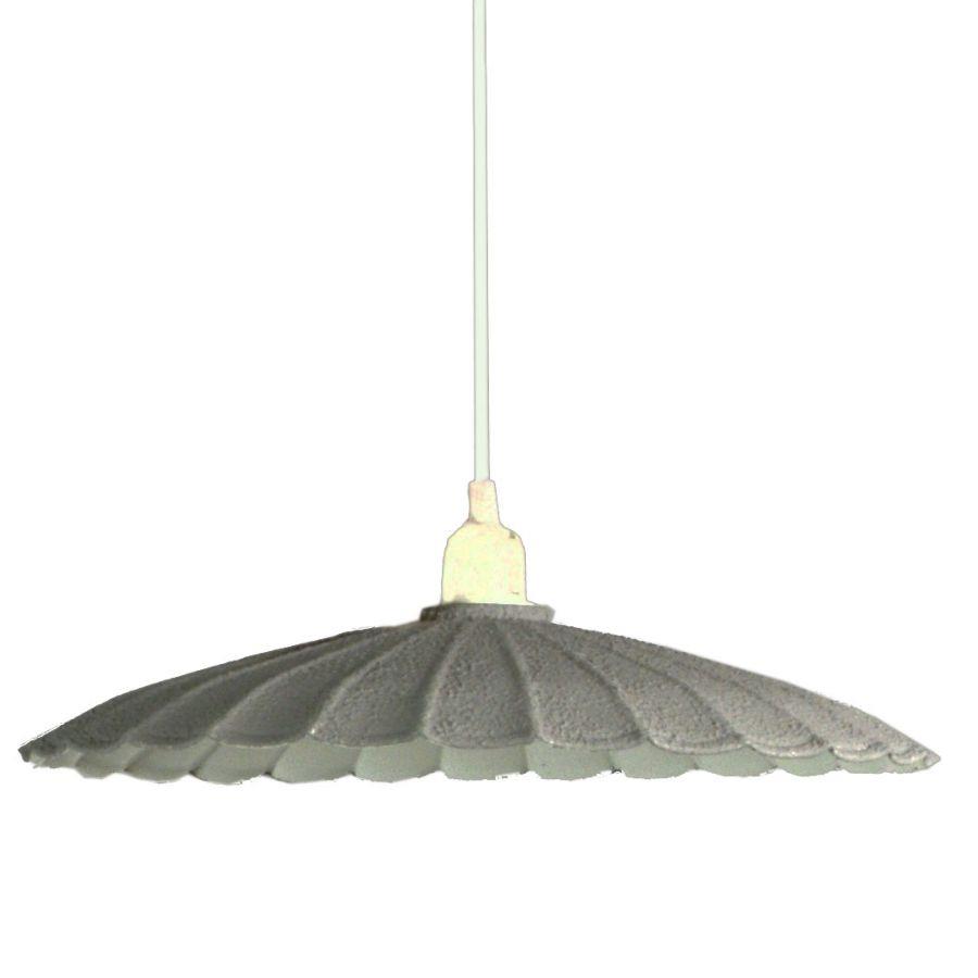 Lampadario metallo vintage bianco/grigio con attacco cmø40