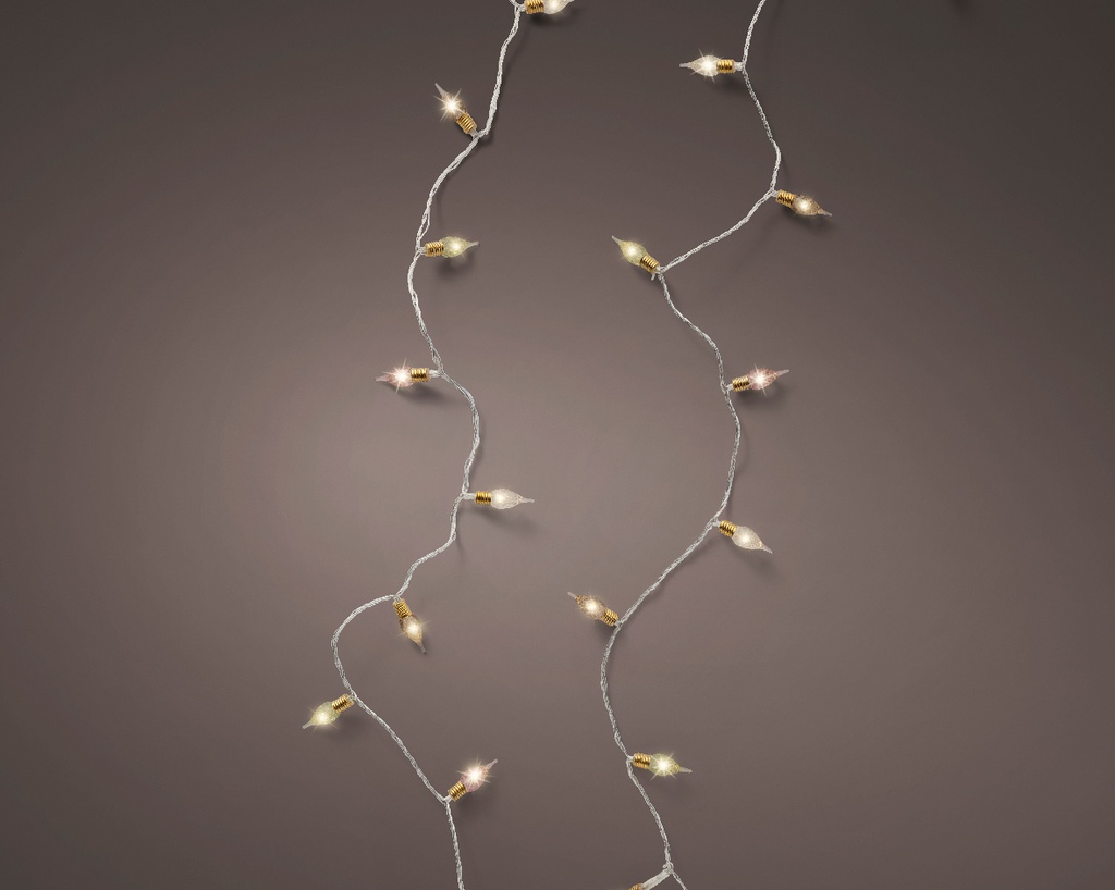 Lampade vintage a LED con effetto tremolio a 8 funzioni L 2390 cm