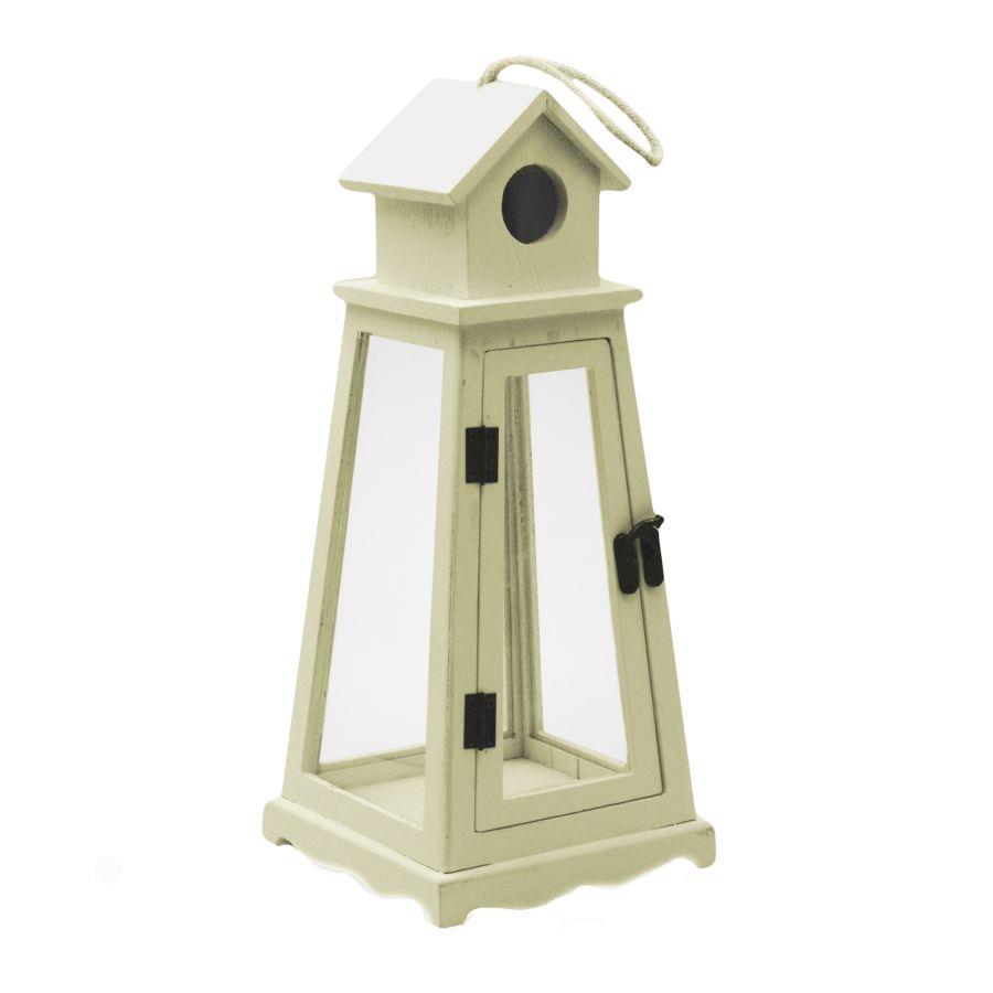Lanterna balsa bianca cm 15x15h35