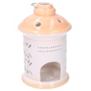 Lanterna ceramica arancione tondo cmø11