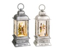 Lanterna decorativa per Natale fantasie assortite L15,5xP11xH24 cm