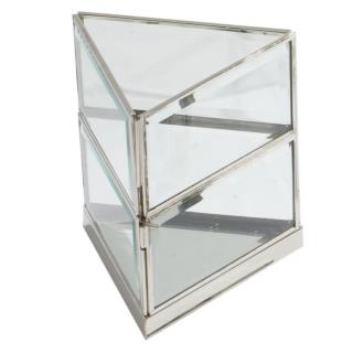 Lanterna triangolo silver cm 13x11h14