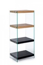 Libreria 4P Line Wood Nero  