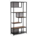 Libreria 6 piani in metallo stile industriale cm 84x35x188h