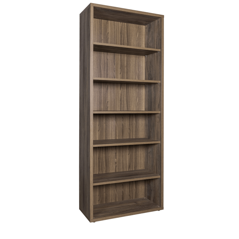 ( 2c) Libreria Davinci alta con 6 vani noce