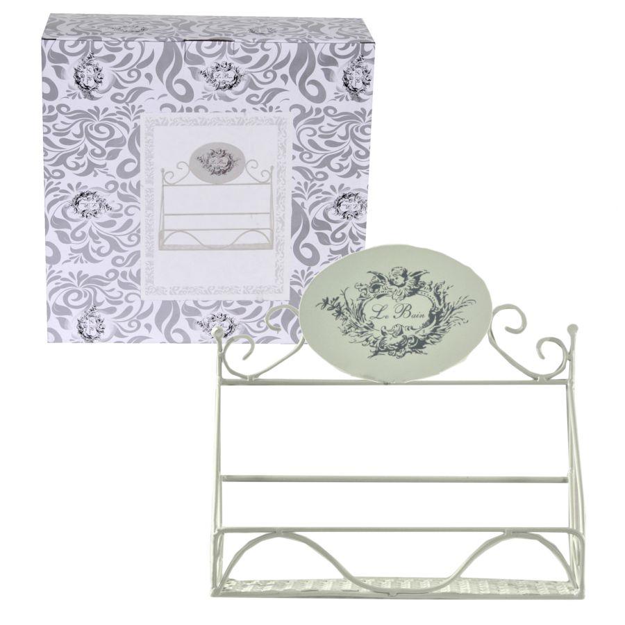 Mensola metallo le bain 1 piano rettangolare cm 26