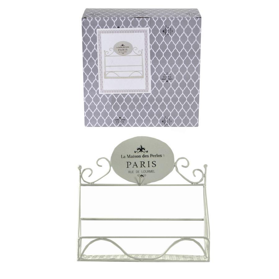 Mensola metallo paris 1 piano rettangolare cm 26