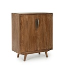 Mobile bar 2 ante in legno stile vintage cm 90x40x108 cm