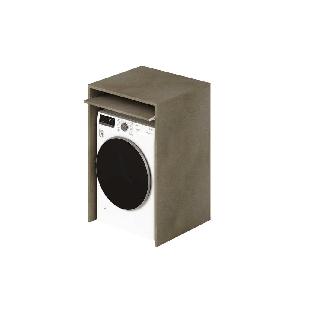 Mobile coprilavatrice con ripiano scorrevole colore Argilla H105x71x65cm