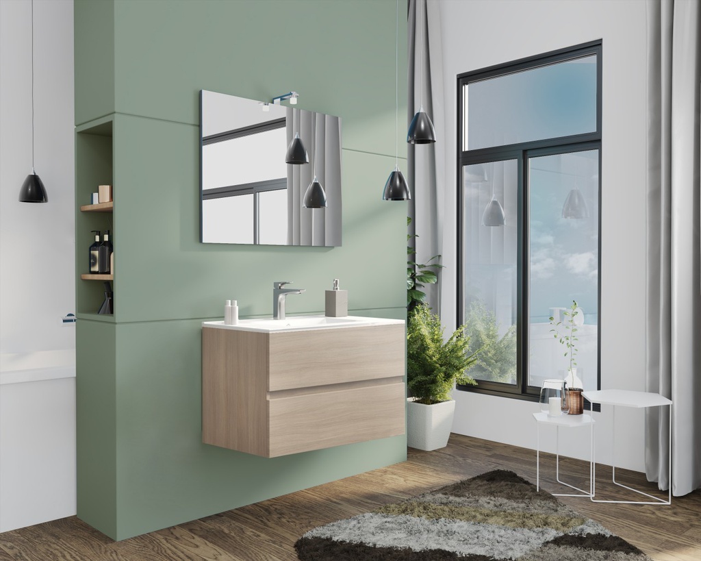 Mobile da Bagno Cm. 80 New Splash Rovere