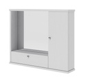Mobile specchiera bagno bianco frassinato 1 anta c- ribalta h.61x73x14 cm Iperbriko