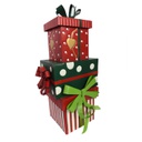 Pacco Regaloi metallo rosso cm 30x25h65