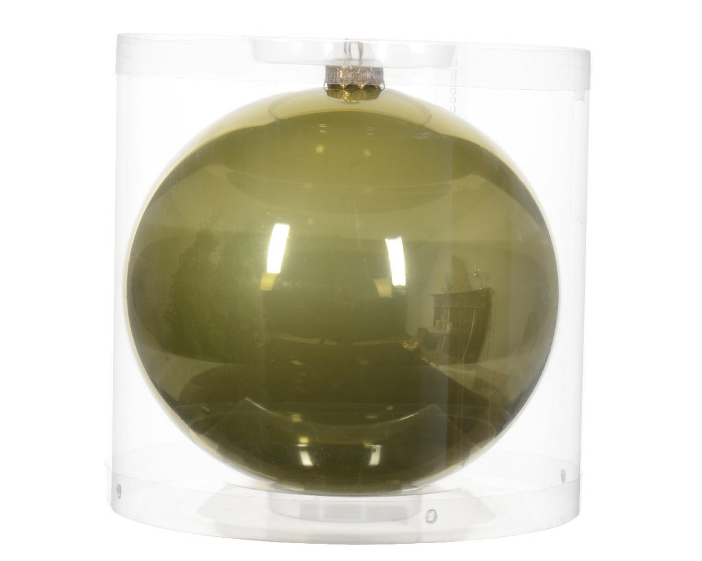 Pallina Di Natale Smalto In Vetro Per Bigiotteria Colore Pistacchio Ø 15Cm  1 Pz 