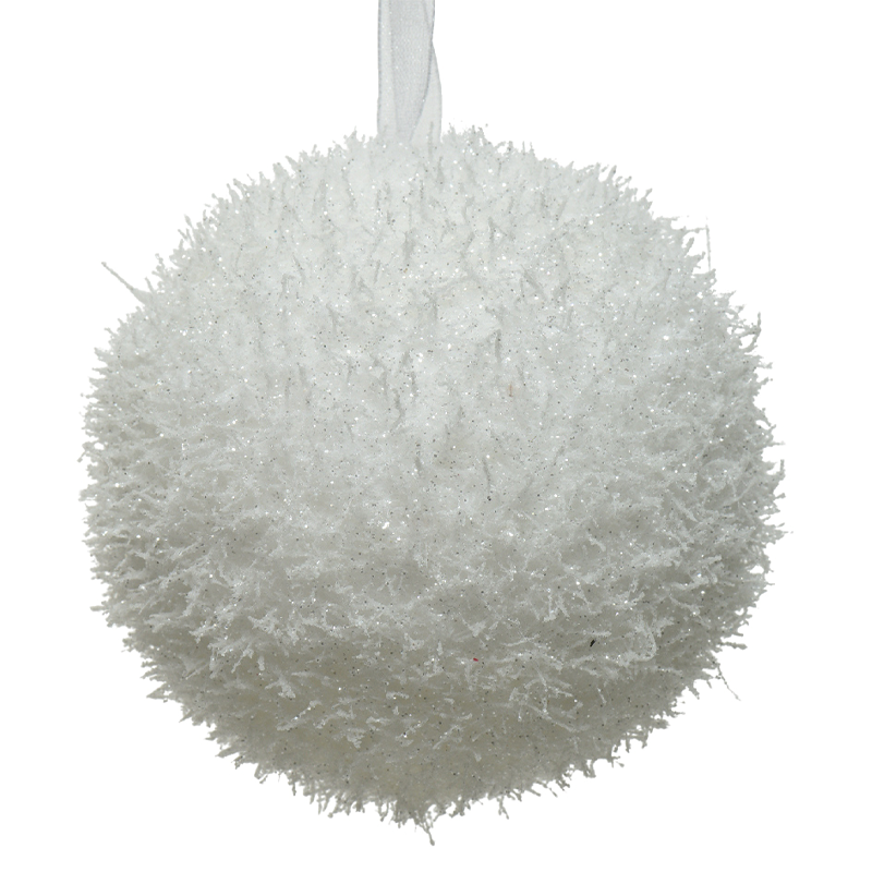 Pallina di Natale effetto ghiaccio Ø8 cm