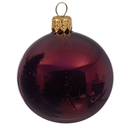 Box Da 6 Palline Di Natale Rosso Scuro Lucido Ø7 Cm