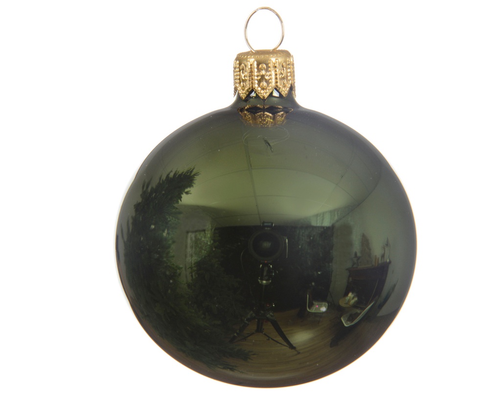 Pallina Di Natale Verde Lucido Ø 25 Cm  1 Pz