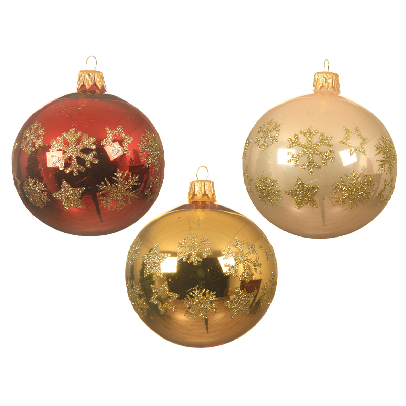 Palline di Natale colorazioni assortite Ø8 cm