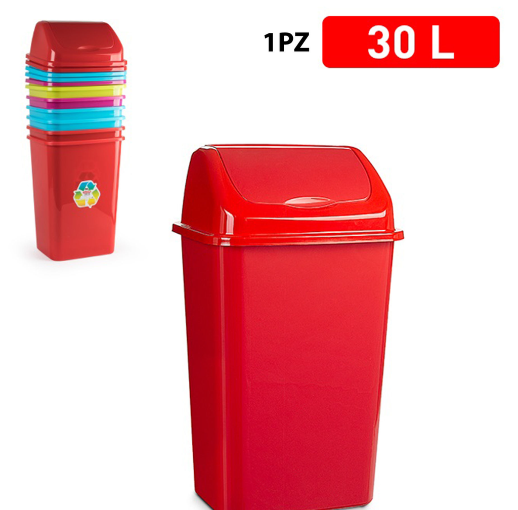 Pattumiera 30 l Basculante colori assortiti