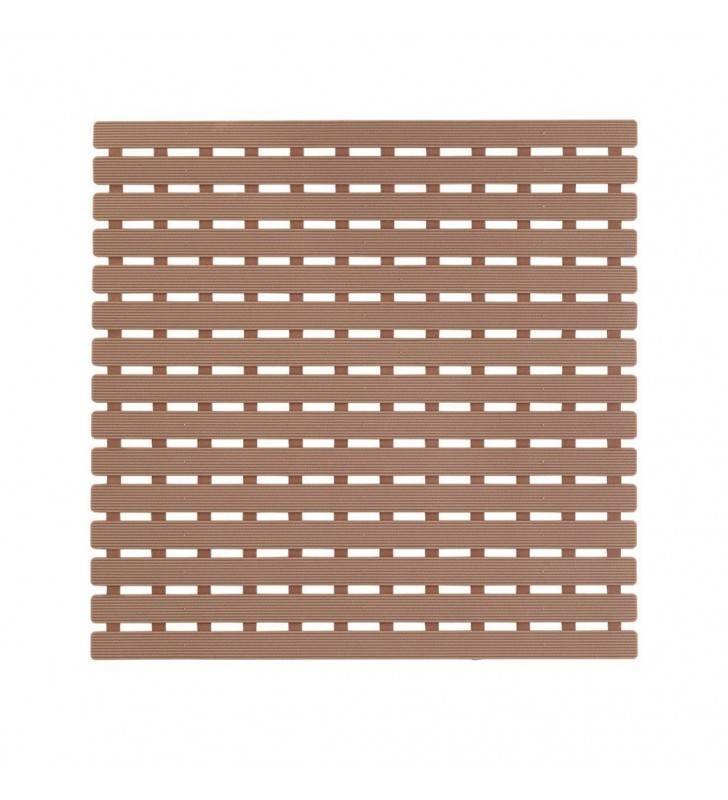 Pedana per doccia 54x54 cm di colore tortora.