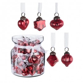 Pendaglio natalizio in vetro LIVELY Rosso decorazione 