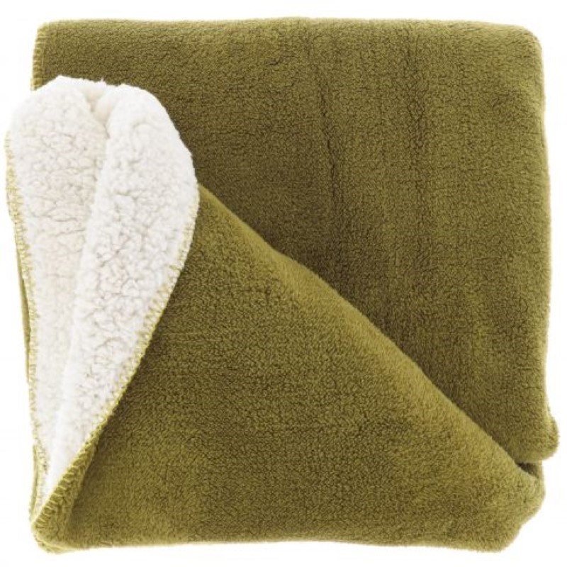 Plaid Tommie 130x180 cm colore verde muschio