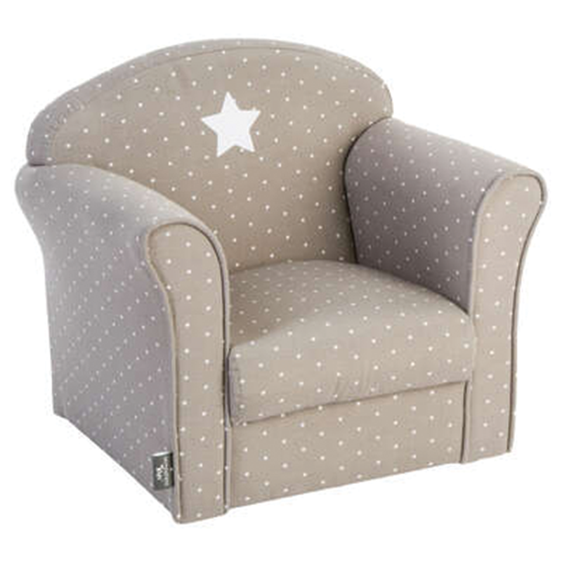 Poltrona per bambini colore tortora L49 x P35,2 x H44 cm