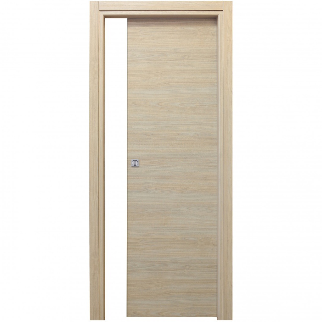 Porta Scorrevole Microtec Rovere Bianco Cm.210 x 70