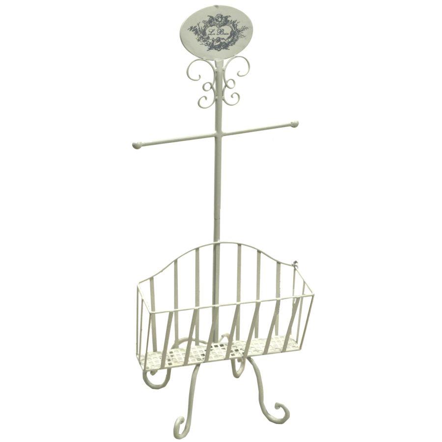 Portarotolo a stelo metallo le bain conportariviste cm 34x23h82