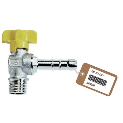 Rubinetto a sfera gas squadra M-F - Brico