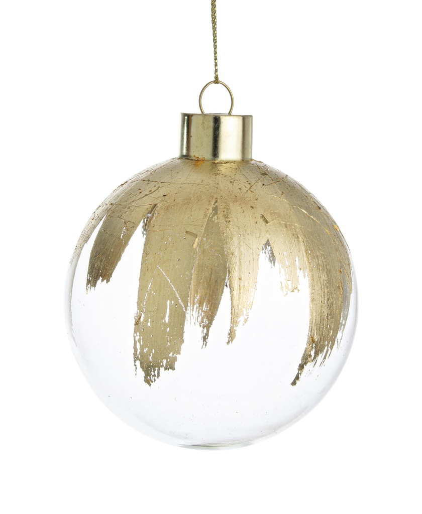 SFERA VETRO TRASPARENTO-ORO