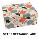 Scatola cartone 1-10 multicolor rettangolare cm37,5x29h16