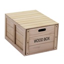Scatola legno oxford con cassetto rettangolare cm 50x39h29