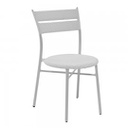 Sedia polyrattan giardino bianca cm 45 x 56 x h86