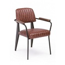 Sedia vintage C-BR Nelly arancio scuro vintage 60x63x84h cm