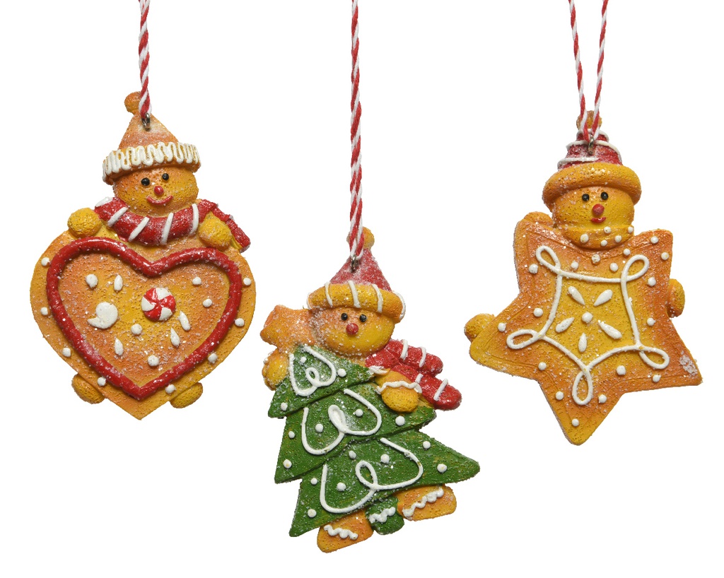 Set di 3 figure natalizie in poliresina misure 8 x 2 x 11.3 cm