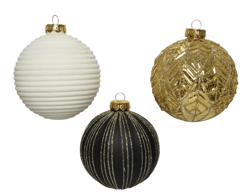 Sfera Vt D10 Matt Glitter Bia-Ne-Or