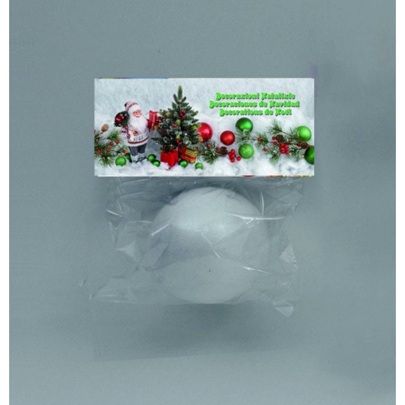 Sfera grande  Da decorare shabby decori natalizi lavoretti  mm 100