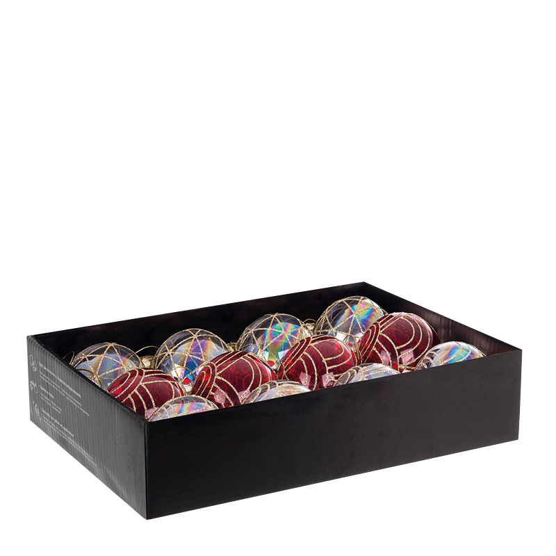 Sfera vetro PRISM Ø8 cm  assortite