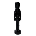 Soldatino resina laccato nero lucido cm8,5x8h38
