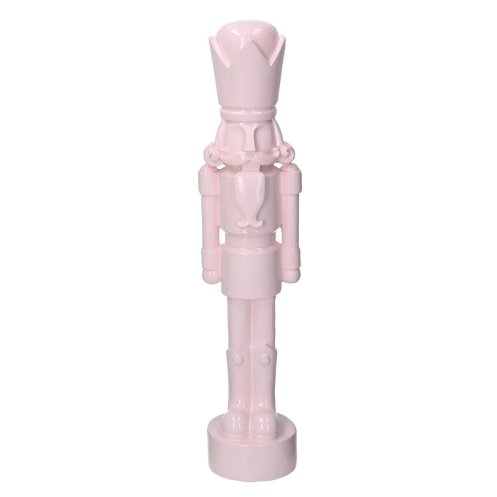 Soldatino resina laccato rosa cm8,5x8h38