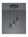 Sospensione Vintage 3 x E27 Robin Metallo Nero Trio Lighting