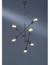 Sospensione Vintage 6 Luci Orientabili Cross Nero Opaco Trio Lighting
