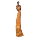 Statua ceramica donna africa cm 9