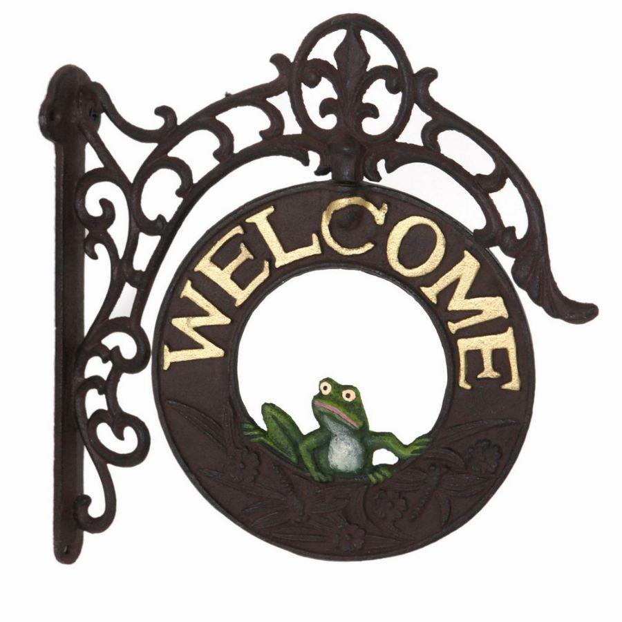 Targhetta welcome ghisa c/rana cm 17